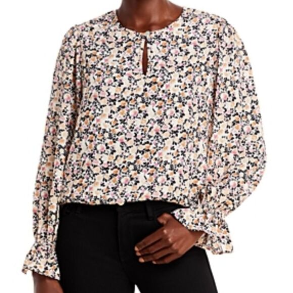 Status By Chenault woven floral print keyhole shirt - Picture 3 of 6